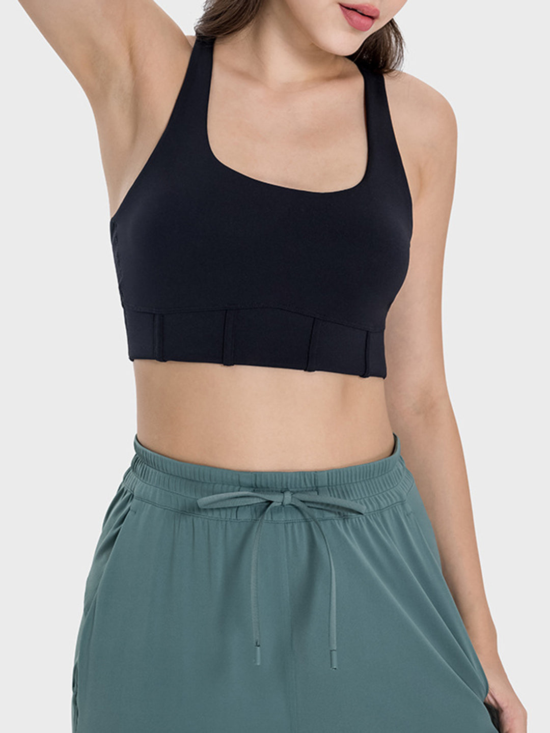 Square Neck Wide Strap Active Tank