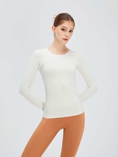 Round Neck Raglan Sleeve Active T-Shirt