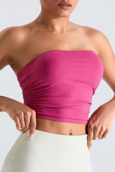 Ribbed Active Bandeau Top