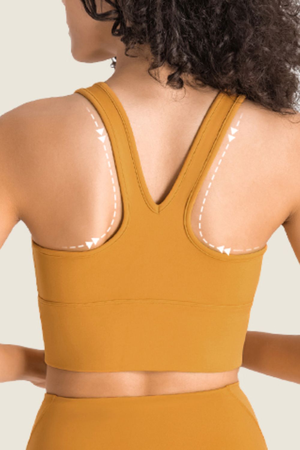 Gathered Detail Halter Neck Sports Bra - ALINA VOGT