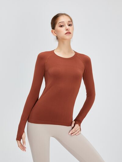 Round Neck Raglan Sleeve Active T-Shirt