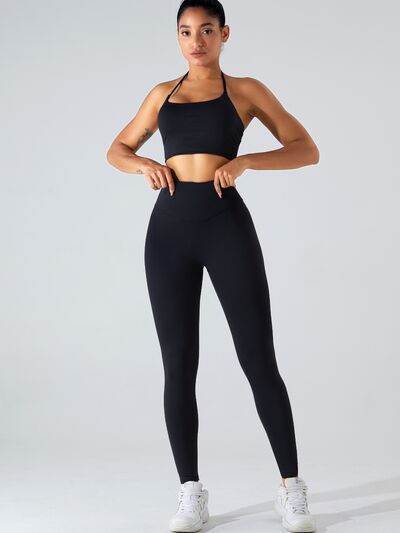 High Waist Wide Waistband Active Leggings