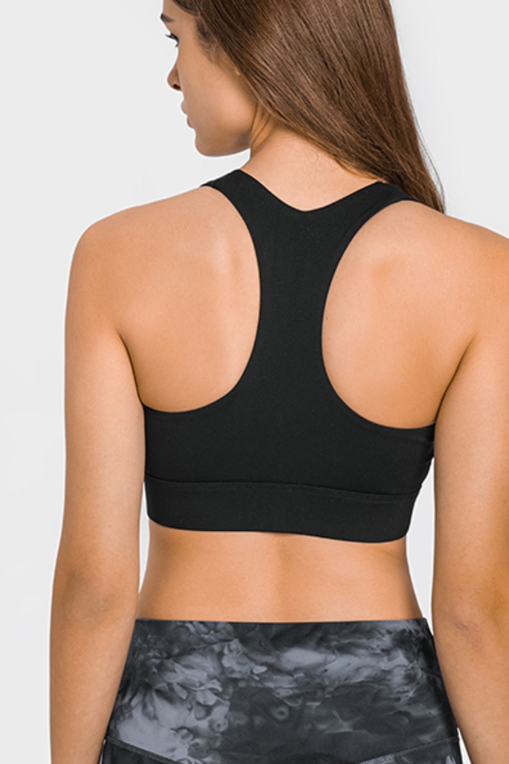 Zip Up Racerback Sports Bra - ALINA VOGT